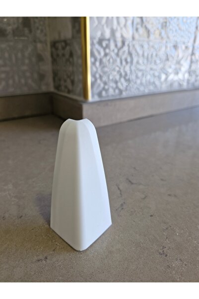 ORSAYAPI Parke Süpürgeliği Pratik Montajı İçin DIŞ KÖŞE Plastik Aparatı (8 cm...