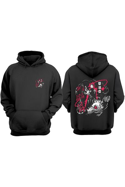 Anetos Suguru Geto Special Grade Design Back Printed Black Sweatshirt