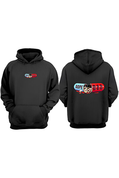 Anetos Μαύρο φούτερ Dope Dod Design Backpack με τύπωμα