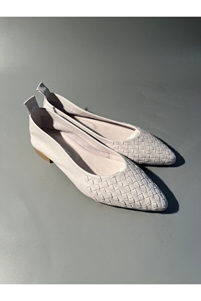 Butik Noble shoes hakiki deri sivri burun babet