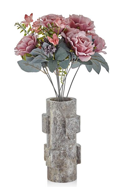 SETABIANCA Evza Marble Sliced ​​Gray Travertine 12*12*25 cm