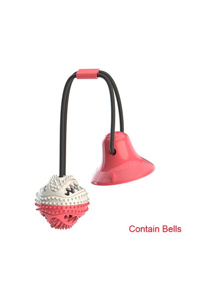 Choice Red Large Dog Ball Toys Suction Cup Ropes Interactive Leaking Slow Feeder Chew Toy Toothing Clean Go