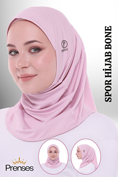 PRENSES Düz Spor Hijab - Premium Atletik Sporcu Hazır Konforlu Tesettür Sport...