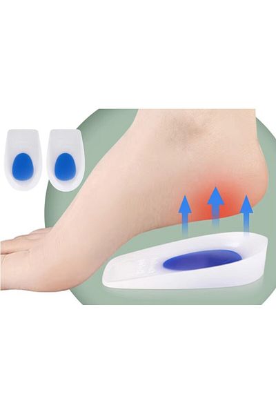 CMT Blue White Small Size Women's Heel Silicone