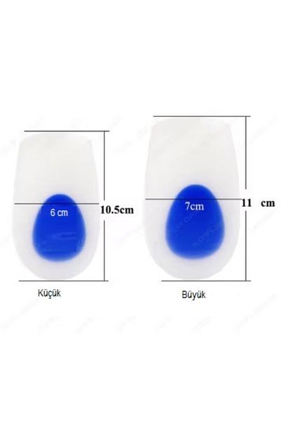 CMT Large Size Men - Heel Silicone Blue White