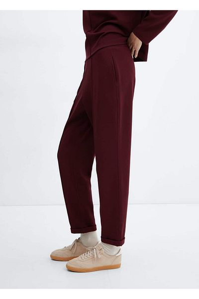 MANGO Woman Stitched jogger pants