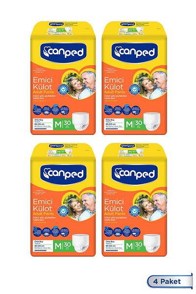Canped Medium Size Medium 120 Pack Absorbent Panties