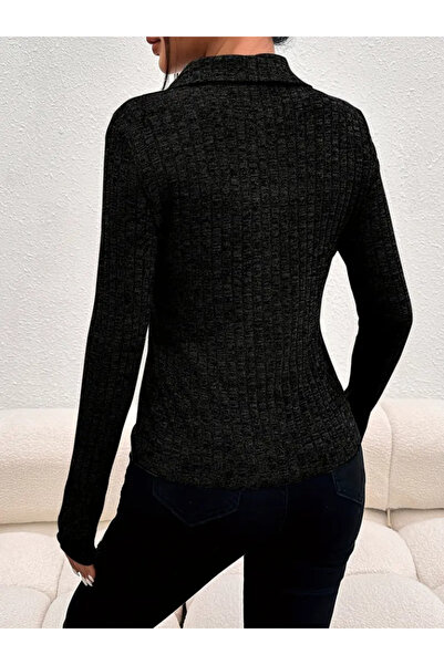 babatr.com    Women's Long Sleeve Collared Front Buttoned Short Jacket