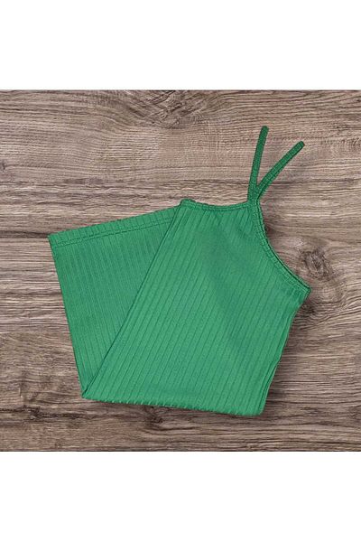 ESTA STORE Rib Viscose Combed Cotton Rope Suspender Tank
