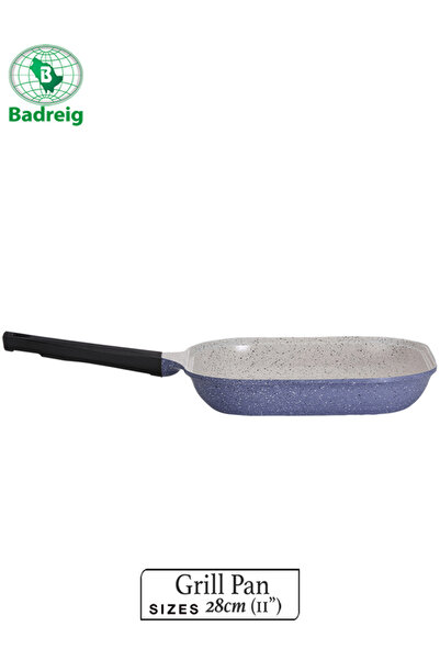 badreig مقلاة شواء مطلية بالسيراميك من لاهويا 28 سم 3 لتر من الألومنيوم الأرج...