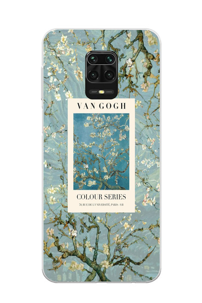 moonset Xiaomi Redmi Note 9 Pro / Note 9S Uyumlu Van Gogh Tasarımlı Baskılı Ş...