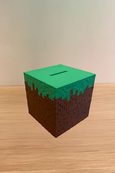 MEK Pixel Block Design Piggy Bank