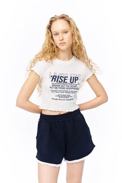 Quzu Γυναικείο T-shirt Ecru - Μοντέλο Tsh00003