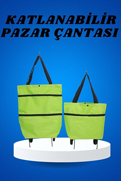 Home Pazar Arabası ve Alışveriş Çantası Çift Yönlü Kolay Tekerlekli Taşınabilir