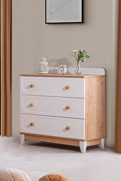 Setay Şifonyer, Perla 3 Çekmeceli Şifonyer - Ceviz