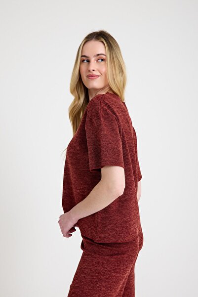 COTENCONCEPT Pocketless Loose Fitting Draped Two-Piece T-Shirt and Pants Set