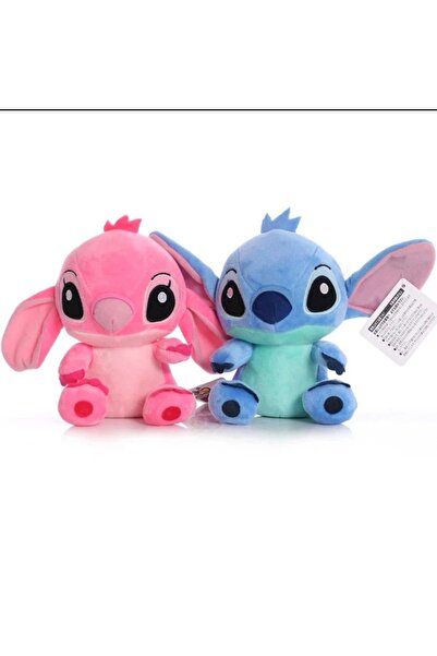 womi Stitch Ve Angel Hediyelik Sevgili Çift Peluş Oyuncak (2 ÜRÜN)