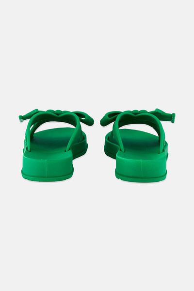 ZAXY Women Urbana Slip On Slides, Green
