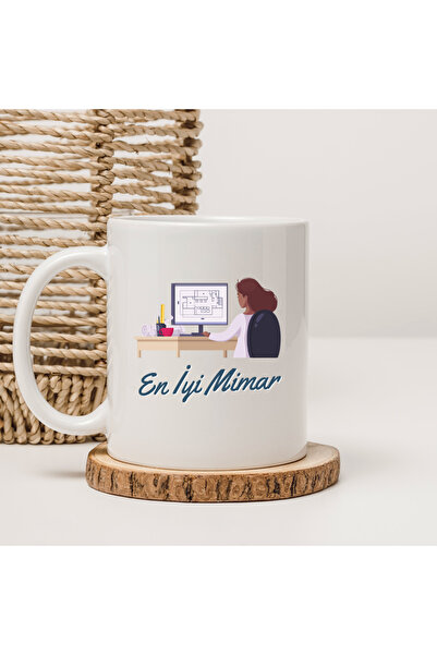 kubdekor كوب مطبوع عليه أفضل مهندس معماري مكتوب للنساء