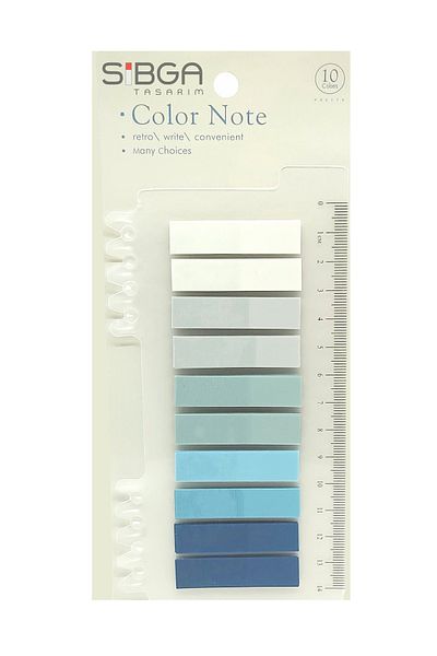 sibga tasarım Transparent Colored Post-It Note Paper - 200 Sheets Bookmark Sticker
