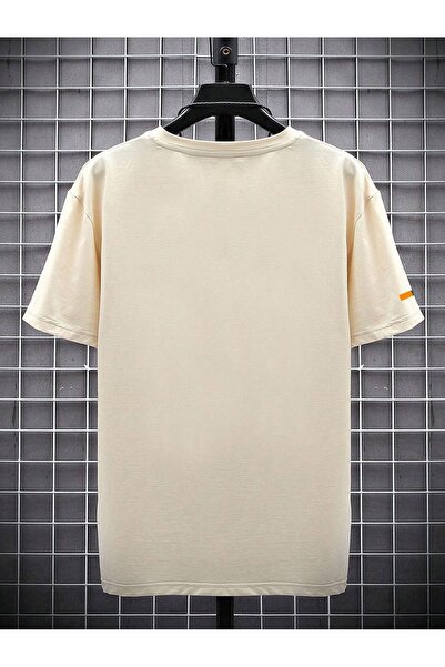 DESCARTES Ανδρικό μπλουζάκι Los Angeles με στάμπα oversize με λεπτομέρεια στάμπας στη γραμμή του μανικιού