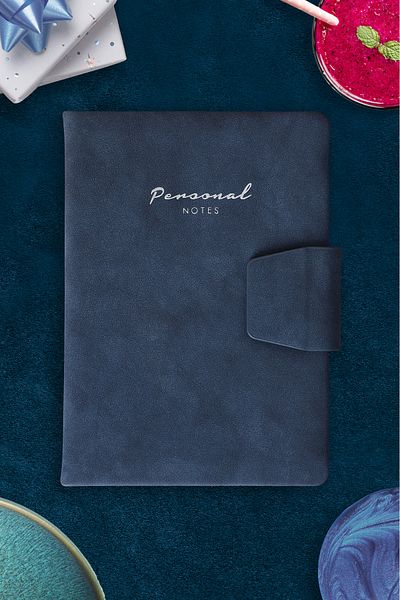 Victoria's Journals Vj Hard Cover Magnet Pocket Notebook 14X20 cm 96 Yp. 80 Gr. Striped