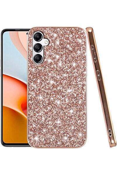Rivor Samsung Galaxy S24 FE Uyumlu Kılıf Kamera Çıkıntı Taşlı Boncuk İşlemeli...