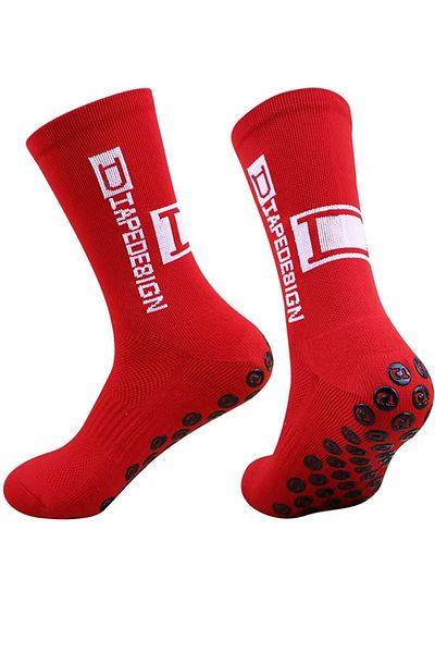 XPUPPETWEAR Red Unisex Anti Slip Silicone Towel Match Pro Sports Socks