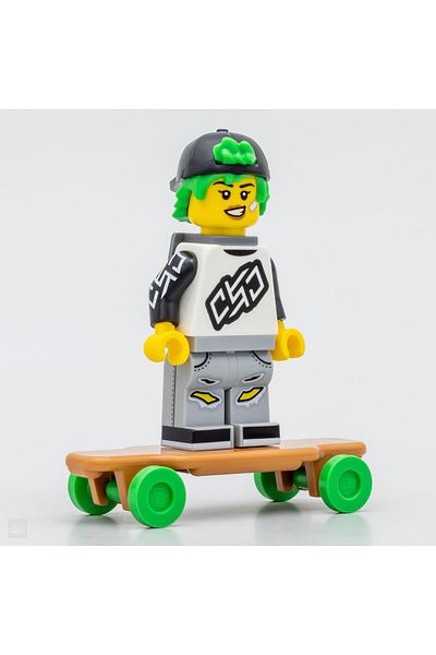 LEGO Minifigure 71048 Series Mini Figure 27 Inner Graduation Longboarder