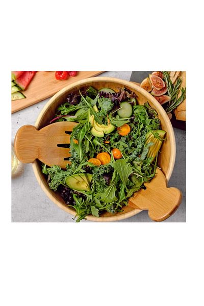FashionSButik Bamboo Salad - Pasta Mixer