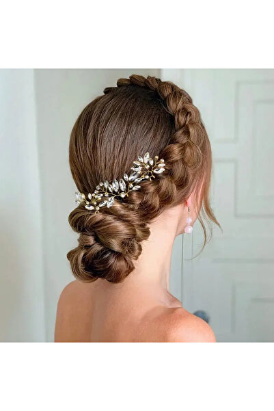 Eva Flore 6 Pieces Rhinestone Hair Clip for Brides - Hair Hairpin and Bun Clip