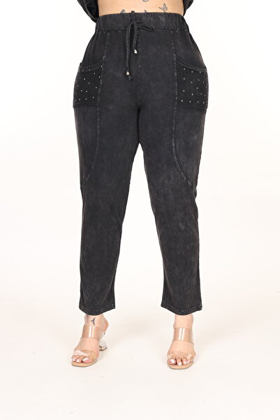 MJORA 100% Cotton Washed Fabric Set with Mesh Detail