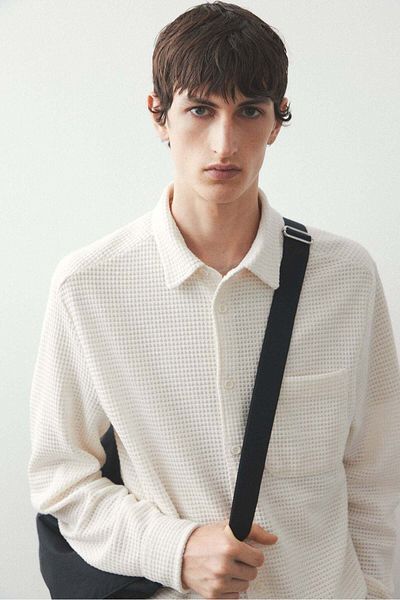 H&M Regular Fit Waffled Shirt