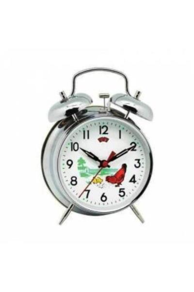 abnturk Paslanmaz Çelik Gövde Guguklu Çalar Saat Yem Yiyen Tavuklu Masa Saati...