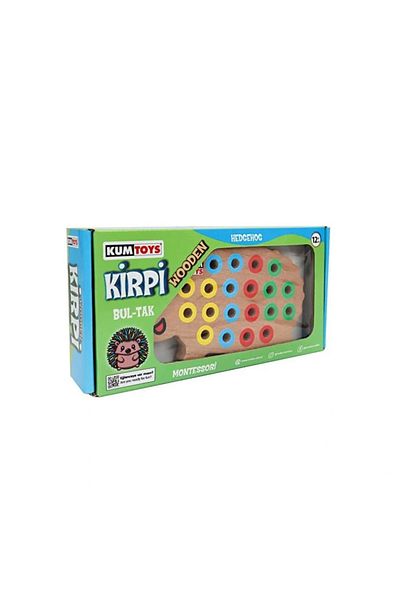 Çelik Nessiworld Km5655 Wooden Hedgehog Bultak -Kumtoys