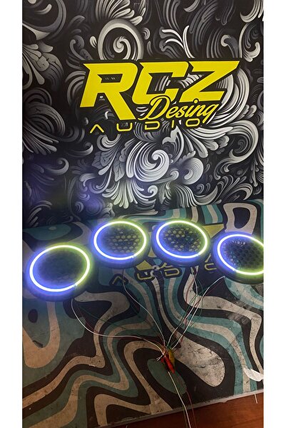 rczrex 16 cm Midrange Neon Led Kasnak  Hoparlör Kapağı