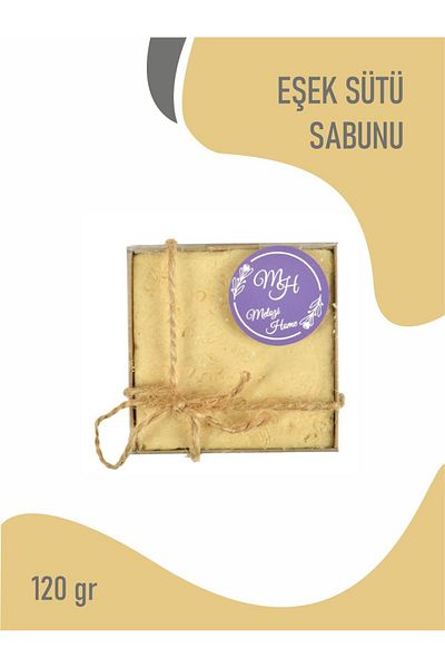 MELOZİ HOME Donkey Milk Soap Natural Revitalizing and Nourishing 120Gr. 100% Natural Handmade