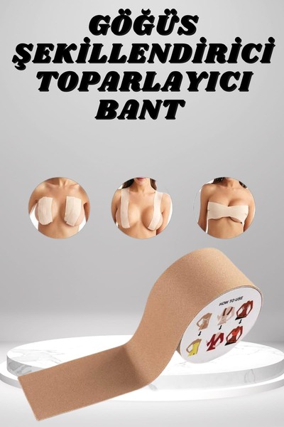 Genel Markalar Toparlayıcı ve Şekillendirici Göğüs Bandı Tere ve Suya Dayanık...