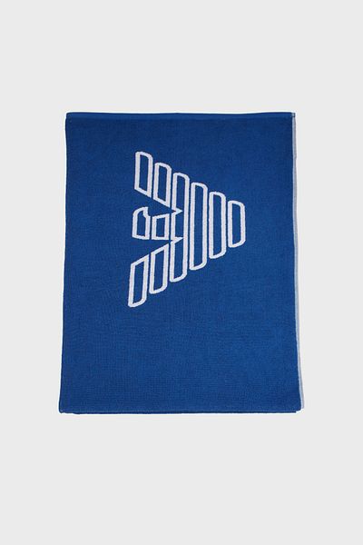 Emporio Armani Плажна кърпа с лого, 100% памук, 170 x 102 см, двустранна, унисекс, ПЛАЖНА КЪРПА E