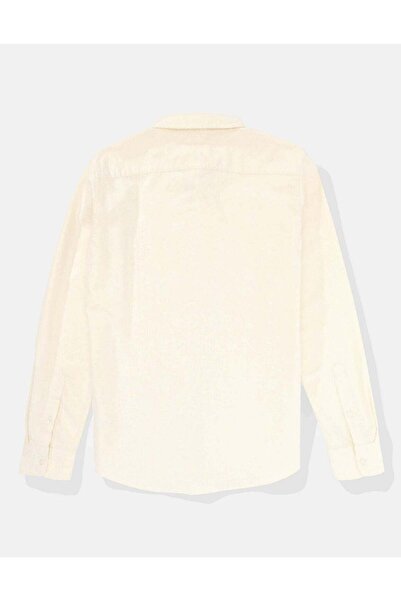 AMERICAN EAGLE قميص AE Slim Fit Flex Oxford بأزرار