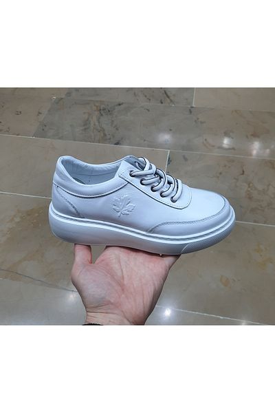 BRGL Women's Inner-Outside Genuine Leather Orthopedic Ultra Light Thick Walking Sole Daily Casual Shoes