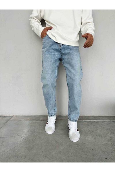 Gambocci Men's Casual Fit Boyfriend Jeans