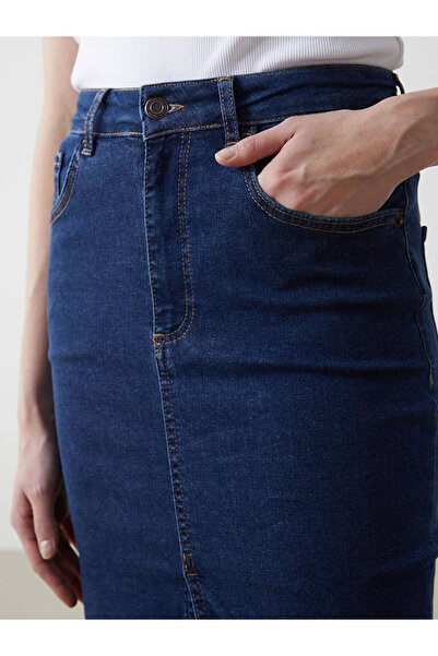 LC Waikiki Dar Fit Kadin Jean Etek - S5AC11Z8