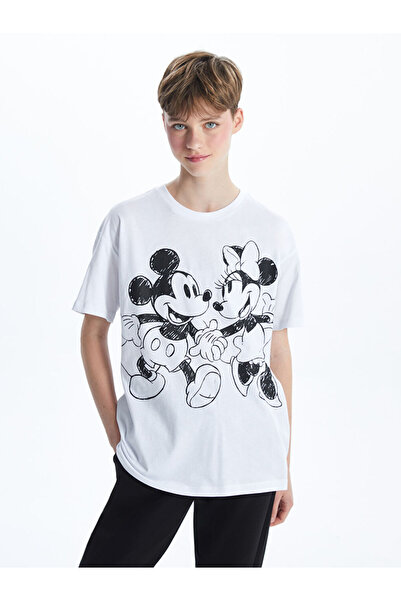 LC Waikiki Nova sezona okrugla kragna Mickey i Minnie Mouse majica sa printom...