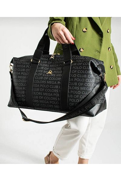 çantamgelsin Μαύρη Mega Polo Bag - Unisex Χεριού και Αθλητική Βαλίτσα TYCTM0544