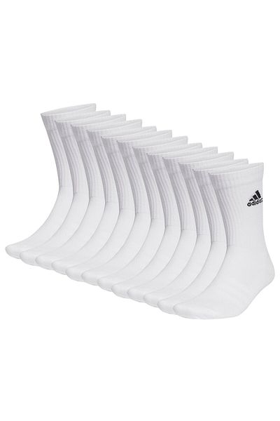 adidas Unisex Socken, 12er Pack - Sportswear Crew, Logo, gepolstert, einfarbig