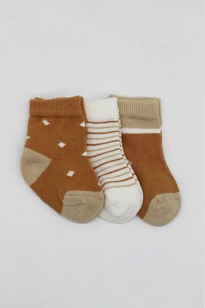 Eng Nessiworld Bistyle Men's Socks Set of 3 - Mustard Bs10111
