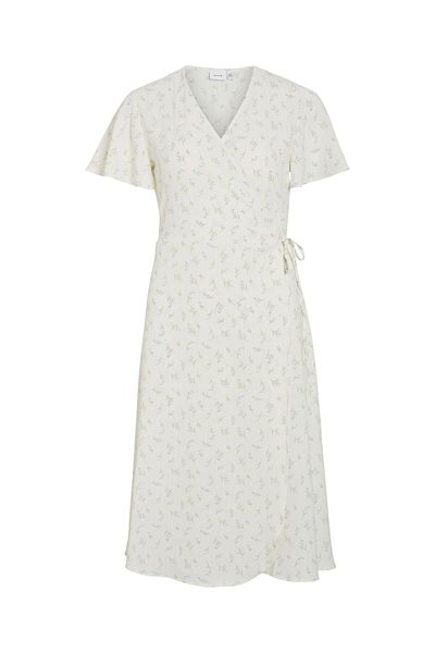 VILA Wickelkleid Kurzärmeliges