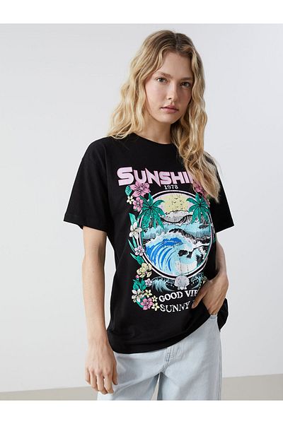 LC Waikiki Crew Neck Printed Women's T-Shirt