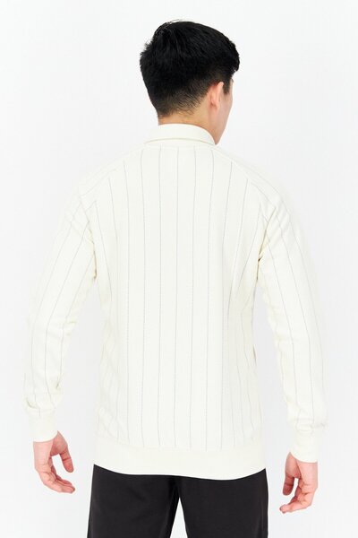 Puma Men Sportswear Fit Brand Logo Outdoor Jackets, Half White